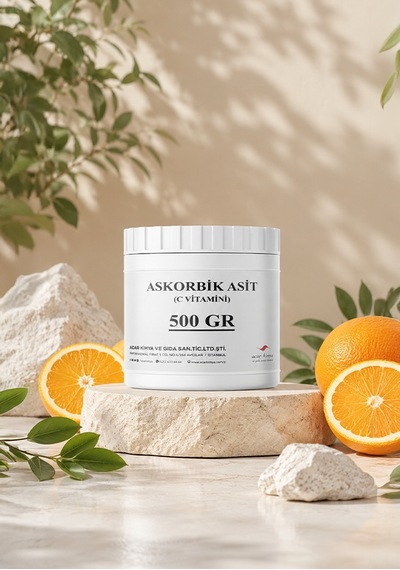 ASKORBİK ASİT E300 (C VİTAMİNİ) - EXTRA SAF GIDA TAKVİYESİ 500 GR