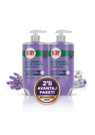 Fairy Sıvı El Sabunu Lavanta 2x1000 Ml