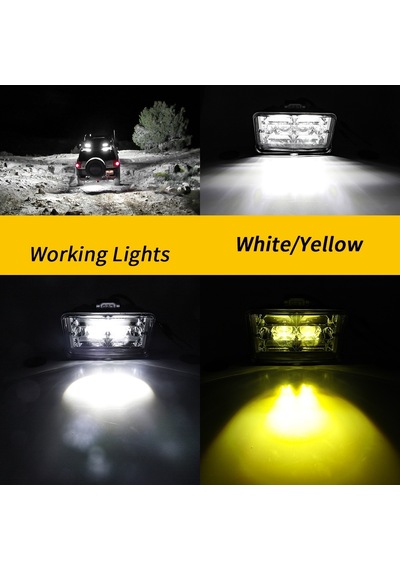Off Road Delici Spotled 4 İnç 130 W Beyaz Sarı Çalışma Lambası