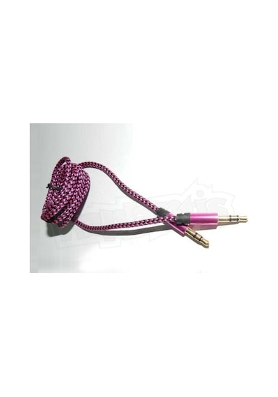 Diwu Aux Stereo 3.5Mm Data Ses Örgü Kablo Pembe (195096676)