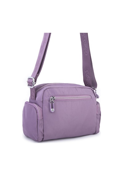 Nas Bag Kadın Spor Çok Gözlü Su Geçirmez Hafif Mini Çanta Mor 22x16 Cm Mor