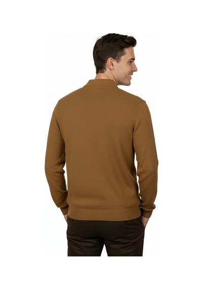Advante Erkek Regular Fit Polo Yaka Petek Triko Kazak Bgl-st04825 Camel