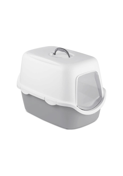 Stefanplast Cathy Beyaz/gri Kedi Tuvaleti 56x40x40cm P276