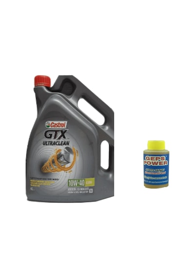 Castrol GTX 10W-40 A3/B4 Yarı Sentetik Motor Yağı 4 L + Cam Suyu 80 ML