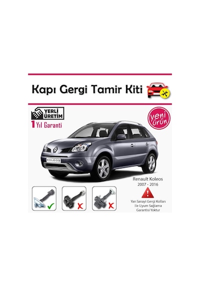 Barrer Renault Koleos Kapı Gergi (Limitör) Tamir Kiti 2007-2016