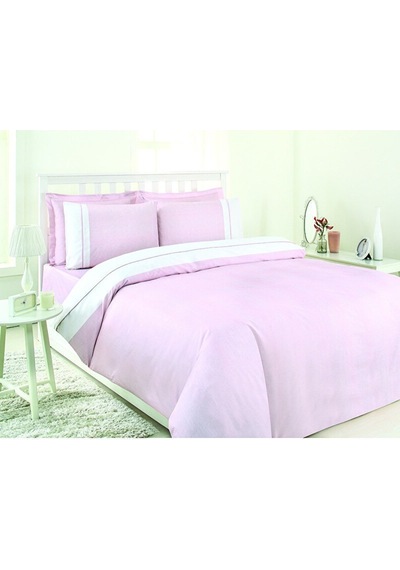 Özdilek Soft Linen Çift Kişilik Saten Nevresim Takımı 43891 Pembe