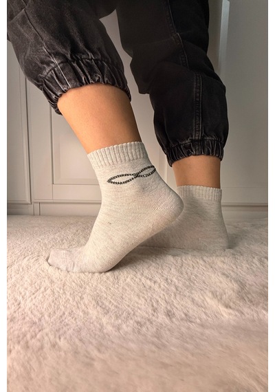 Ozzy Socks 3 Çift Kadın Taş Detaylı Dikişsiz & Takviyeli Patik Çorap Bordo