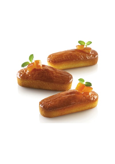 70.503.20.0498 Silikomart Aır Plus 03 Mını Plum Cake Silikon Kalıp Kahverengi