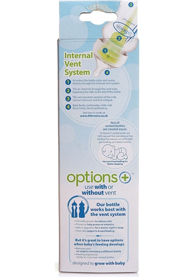 Db 91600 Dr Browns Options+ Geniş Ağız Antikolik Pp Biberon 270 Ml 0+ Ay 3 Adet