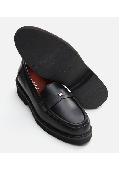 Hotiç Kadın Deri Siyah Loafer