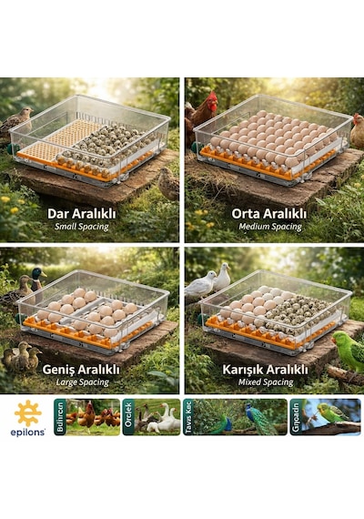 Fx-128 Model Tam Otomatik Kuluçka Makinesi - Çift Katlı, Çift Güç Sistemli, Su Hazneli Yeni Nesil İnkübatör