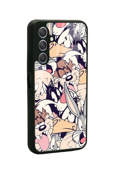 Samsung Uyumlu A54 Disney Character Tasarımlı Glossy Telefon Kılıfı Çok Renkli