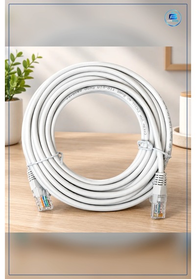 Network Kablosu 10 Metre Ethernet Ağ Rj45 Modem Router Bilgisayar