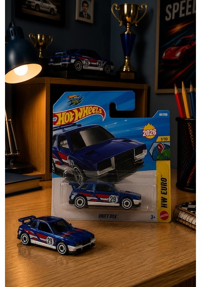 Hot Wheels Drift Box - Hw Euro 2026 Özel Seri Metal Oyuncak Araba Çok Renkli