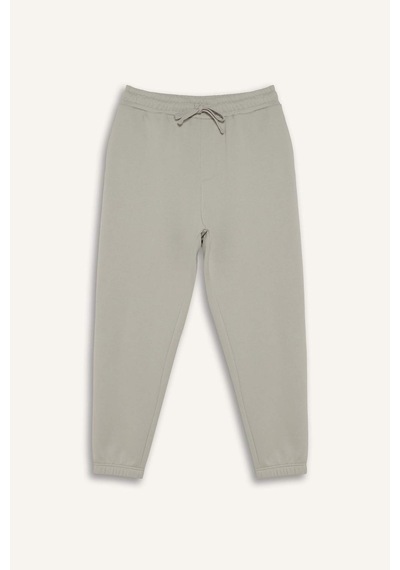 Defacto Regular Fit Beli Bağcıklı Cepli Paçası Lastikli Şardonlu Basic Düz Jogger Eşofman Altı E6326ax25aubg766 Bej