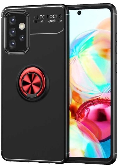 Samsung Galaxy Uyumlu A52 Kilif Yüzüklü Miknatisli Silikon Kapak 484402091