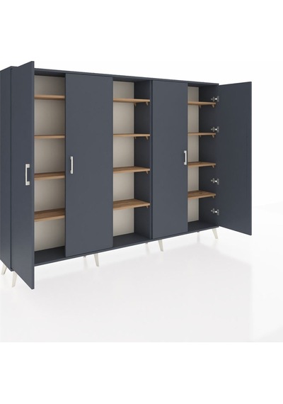 Arges Dolap 12 Raflı 4 Kapaklı 220x30x163 Antrasit-antrasit/çam Antrasıt/atlas Çam - Antrasıt Arges Dolap 12 Raflı 4 Kapaklı 220x30x163 Antrasit-antrasit/çam Antrasıt/atlas Çam - Antrasıt