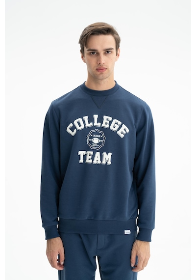 AR-MA Arma Erkek Yazı Baskılı Regular Fit Şardonsuz 3 İplik Bisiklet Yaka Sweatshirt 001