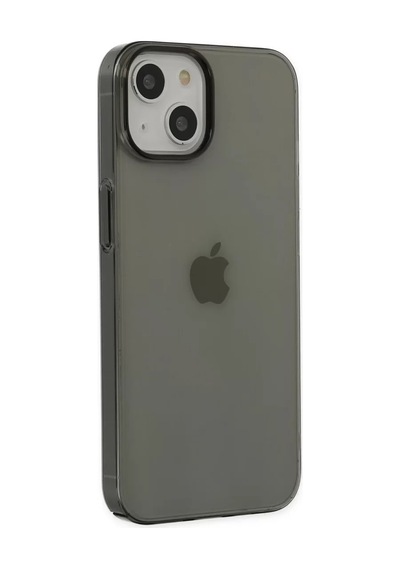 Newface Apple Uyumlu iPhone 14 Plus Kılıf Pc Sert Şeffaf Kapak - Siyah Resimdeki