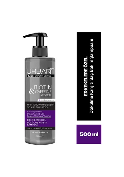 Urban Care Men Dolgunlaştırma Etkili Saç Uzatmaya Yardımcı Şampuan - 500 Ml-vegan