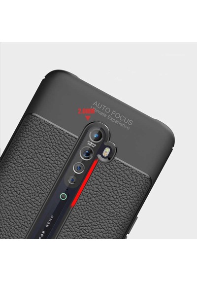 Oppo Reno 2Z Kilif Zore Niss Silikon Kapak-Siyah 525301292