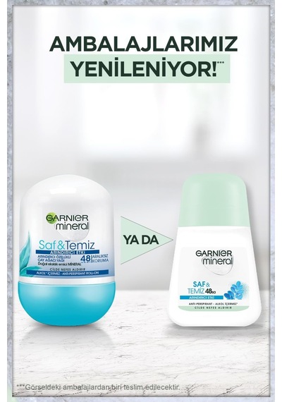 Garnier Mineral Saf&temiz Arındırıcı Etki Roll-on Deodorant