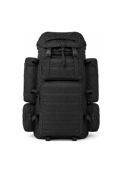 Xmlbayiciniz 110l Taktik Sırt Çantası, Cordura 1000d, Molle Sistemli Outdoor Kamp Ve Dağcı Çantası Tanto Bushcraft Siyah Genel