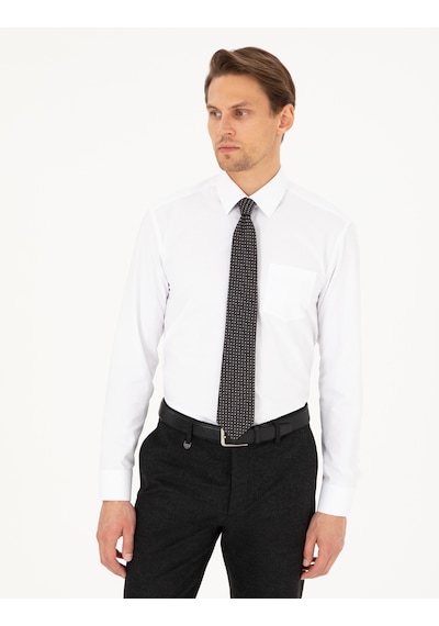 Pierre Cardin Erkek Beyaz Gömlek Basic 50292551-vr013 Beyaz