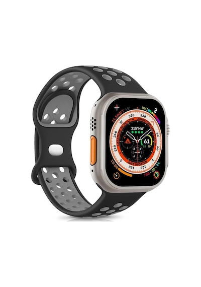 Microsonic Apple Uyumlu  Watch Series 10 46mm Kordon Rainbow Band