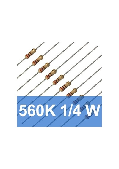560K 1/4W Direnç (10 Adet)