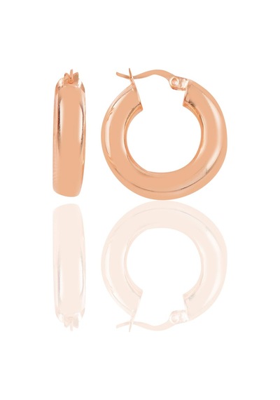 Gümüş Rose 5 Mm Kalınlığında 21 Mm Büyüklüğünde Kalın Gümüş Halka