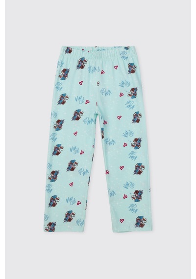 Panço Kız Çocuk Mavi Pijama Takımı 2611gk39006