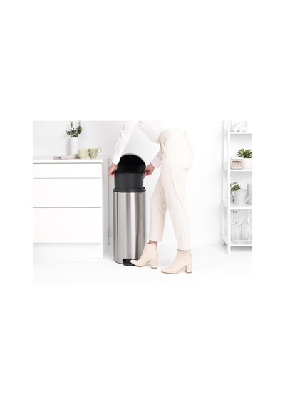 Newıcon Matt Steel Pedallı Çöp Kutusu, 3l Diğer