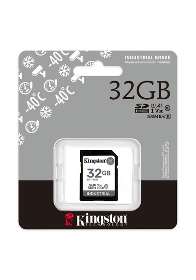 Kingston Sdıt/32gb Sdhc Industrial -40c To 85c C10