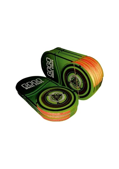 Reflektör Turuncu 7cm X 7 M Lüks 1 Set Jant Siyah