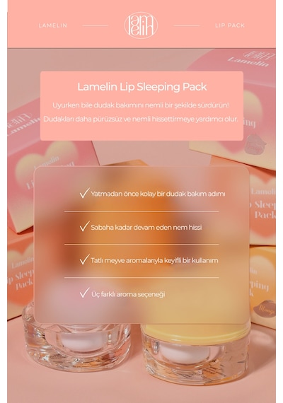 Yoğun Nemlendirici Gece Dudak Maskesi Lip Sleeping Pack Mango