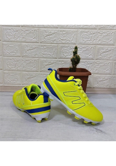 Jump 28843 Sarı-lacivert Krampon Çim Saha Çocuk Futbol Ayakkabı 001