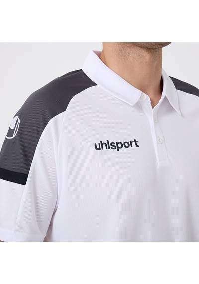 Beyaz - Antrasit Uhlsport Erkek Polo T-shirt Energy 1101801 Beyaz - Antrasit