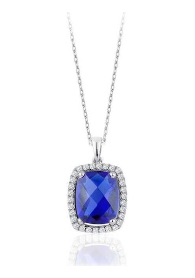 2.26 Karat Pırlanta Safir Kolye T13361