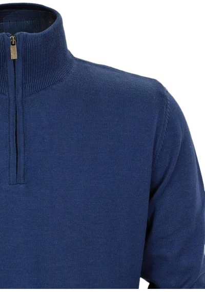 Erkek Spor Düz Fermuarlı Yaka Kazak R22949 Bgl-st03181 001