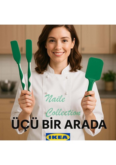 Ikea 3 Lü Set Spatula Yeşil Şık Ve Pratik Yeşil