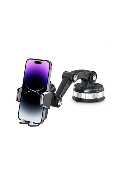 Araba Tır Ve Kamyon Uyumlu Katlanır Araç İçi Telefon Tutucusu Mekanizmalı Dönebilir Başlık Ve Dönebilir Tabanlı Uzun Hareket Özgürlüğü Sağlayan Cam, Konsola Sabitlenir Vakum Ve Yapışkan Araç Tutucusu