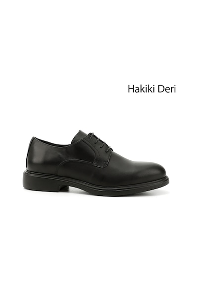Gönderi(R) Gönderi R Siyah Bağcıklı Hakiki Deri Klasik Oxford Ayakkabı Siyah