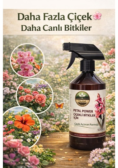 Petal Power Çiçekli Bitkiler İçin Organomineral Besin Çözeltisi 500 ML