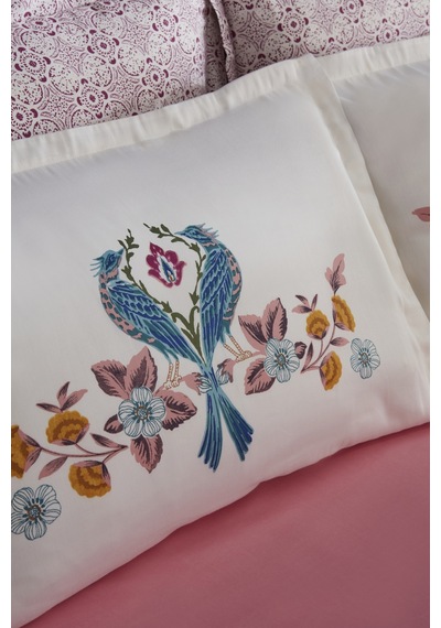 Karaca Home Marsey Çift Kişilik Saten Nevresim Takımı Multicolor