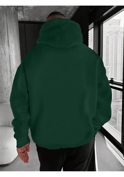 Uyguntarz Unisex Monaco Racing Club Baskılı Tasarım Oversize Sweatshirt Yeşil