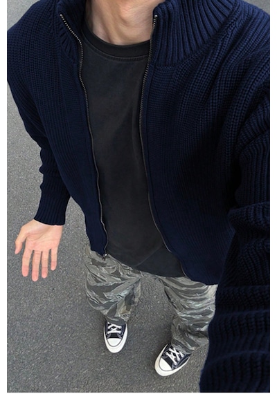 Tarz Cool Erkek Lacivert Dik Yaka Fermuarlı Slim Fit Triko Hırka Lacivert Tarz Cool Erkek Lacivert Dik Yaka Fermuarlı Slim Fit Triko Hırka Lacivert