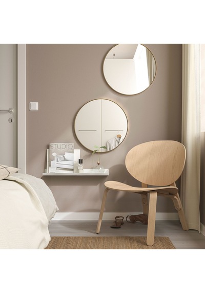 Ikea Lindbyn Yuvarlak Ayna 50 Cm Altın