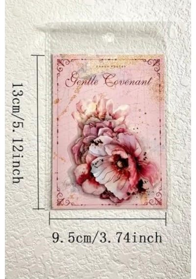 Kolbi Craft 20 Adet Yaldızlı Şeffaf Turuncu Çiçek Sticker Bullet Journal Scrapbook Laptop Ajanda Planlayıcı Abanoz