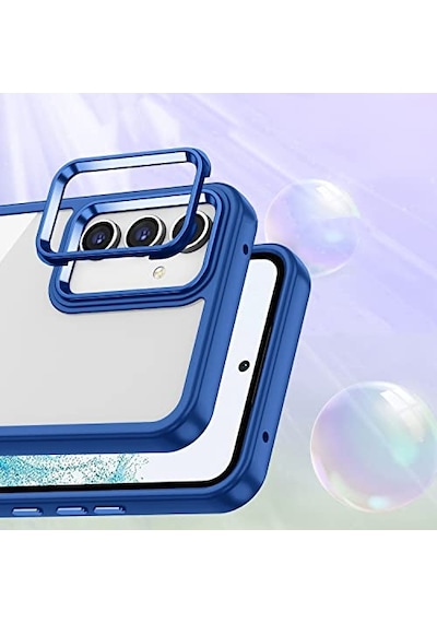 Kılıf Kamera Lens Korumalı Elektroplatin Kaplama Sert Pc Colourful Platinum Serisi Lila